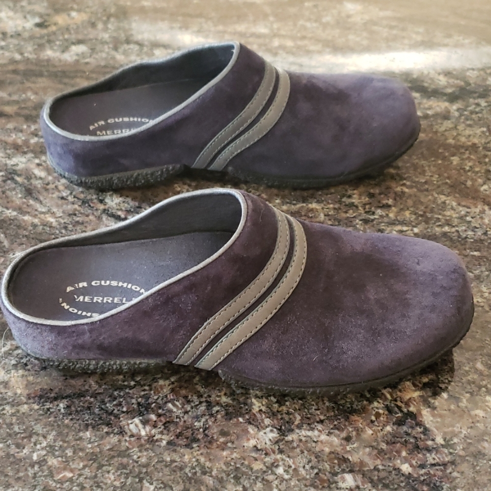 Merrell blue suede clogs - Picture 4 of 7